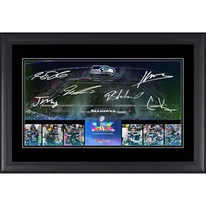 Seattle Seahawks Framed 10" x 18" Super Bowl LV Champions Panoramic Photograph