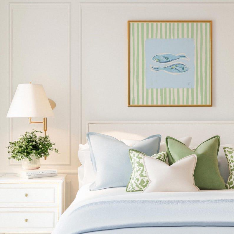 Sardine Fish Wall Art – Grandmillennial Modern Southern Decor, Cozy Coastal Kitchen Print