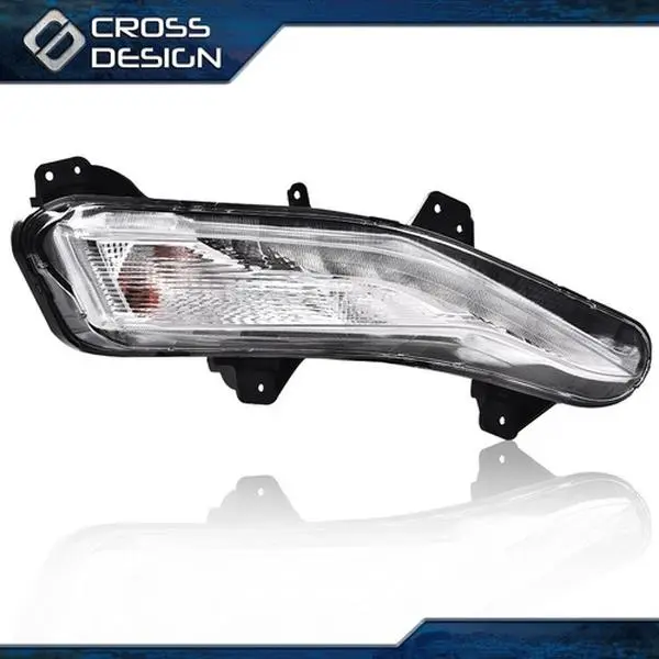 CROSSDESIGN Plug-and-Play Passenger Side LED DRL Fog Signal Car Light - Auto Car Accessories for 2019-2022 Chevrolet Malibu, Night Visibility Boost