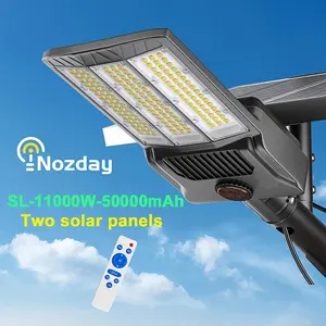 11000w IP67 outdoor lighting Beads Dusk to Dawn Solar FloodLight Suitable for multiple scenarios and environments Solar Parking Lot Lights, Commercial Solar Lights Dusk to Dawn, Motion Sensor Solar Security Area Lighting for Garden Patio