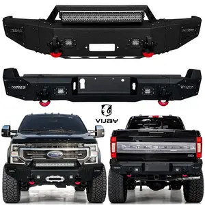 Vijay Front/Rear Bumper For 2017/2018/2019/2020/2021/2022 Ford F250 F350 Super Duty W/Winch Plate & Lights