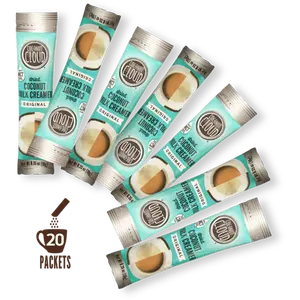 COCONUT CLOUD: Original Coffee Creamer Sticks - 20 Sticks, 100% Dairy-Free, Vegan, Gluten Free, Non-GMO, Made from Coconut Powdered Milk Beverage