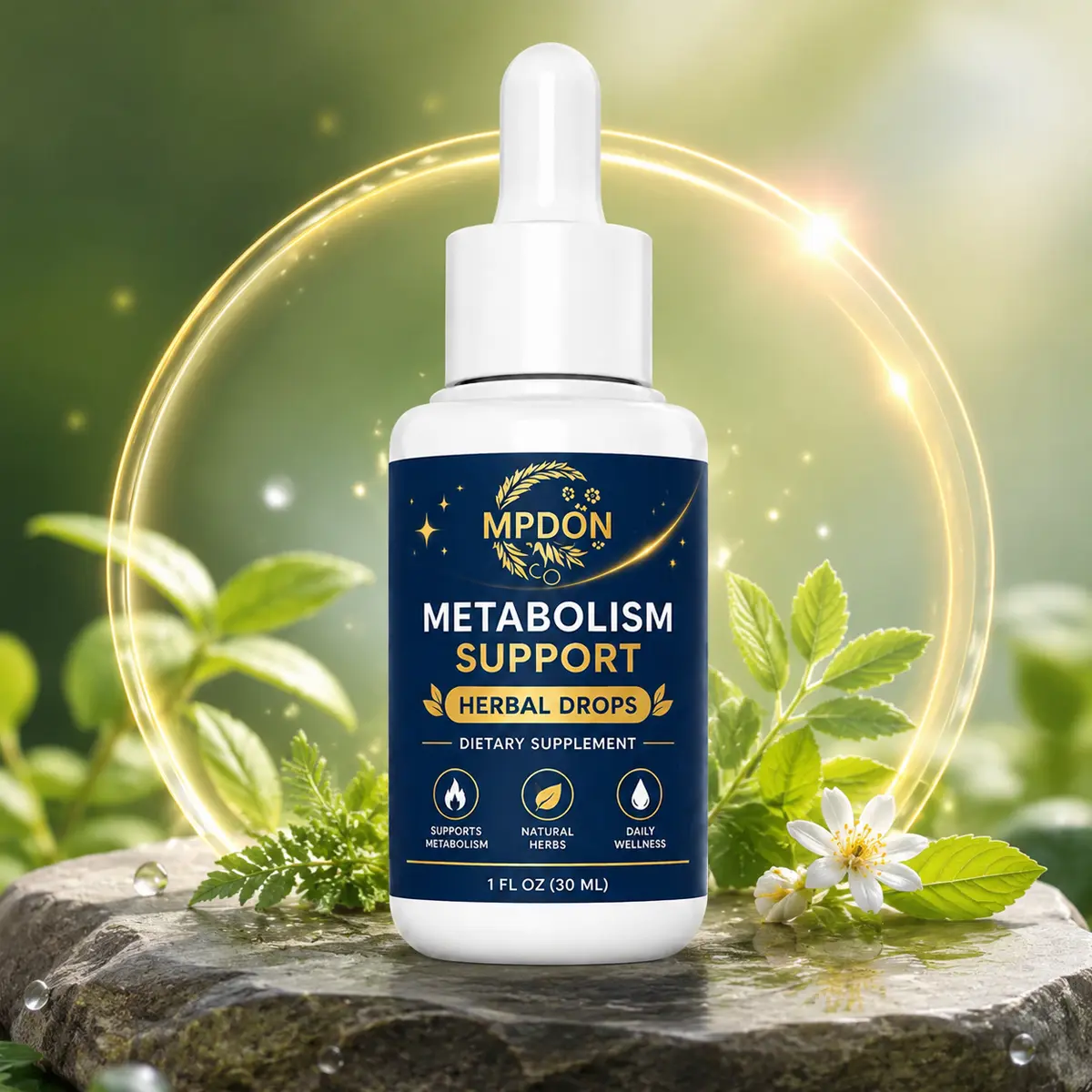 Herbal Liquid Extract Drops | Plant-Based Daily Wellness Supplement | Alcohol-Free Formula | Vegetarian Friendly
