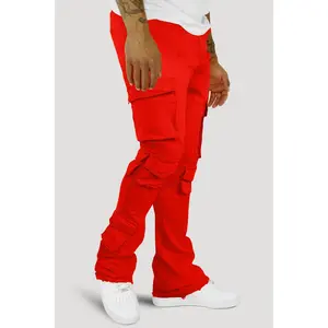 Vortex Cargo Stacked Denim (Red) Vortex Cargo Stacked Denim (Red)