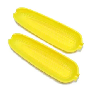 Chef Craft  8.25 in. Chef Craft Corn Cob Dishes- pack of 3