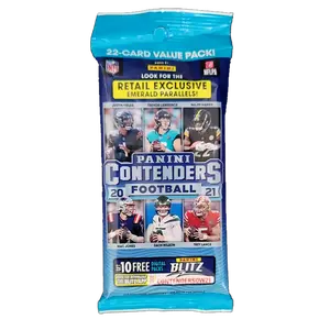 2021 Panini Contenders Football Jumbo Value Pack (Emerald Parallels)