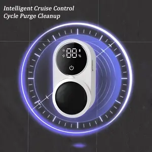 Electric Toothbrush Holder Rechargeable Lithium Battery, Smart Sensor Open Lid Storage Box, No Drilling Easy Installation, 2 Slots, Bathroom Accessory