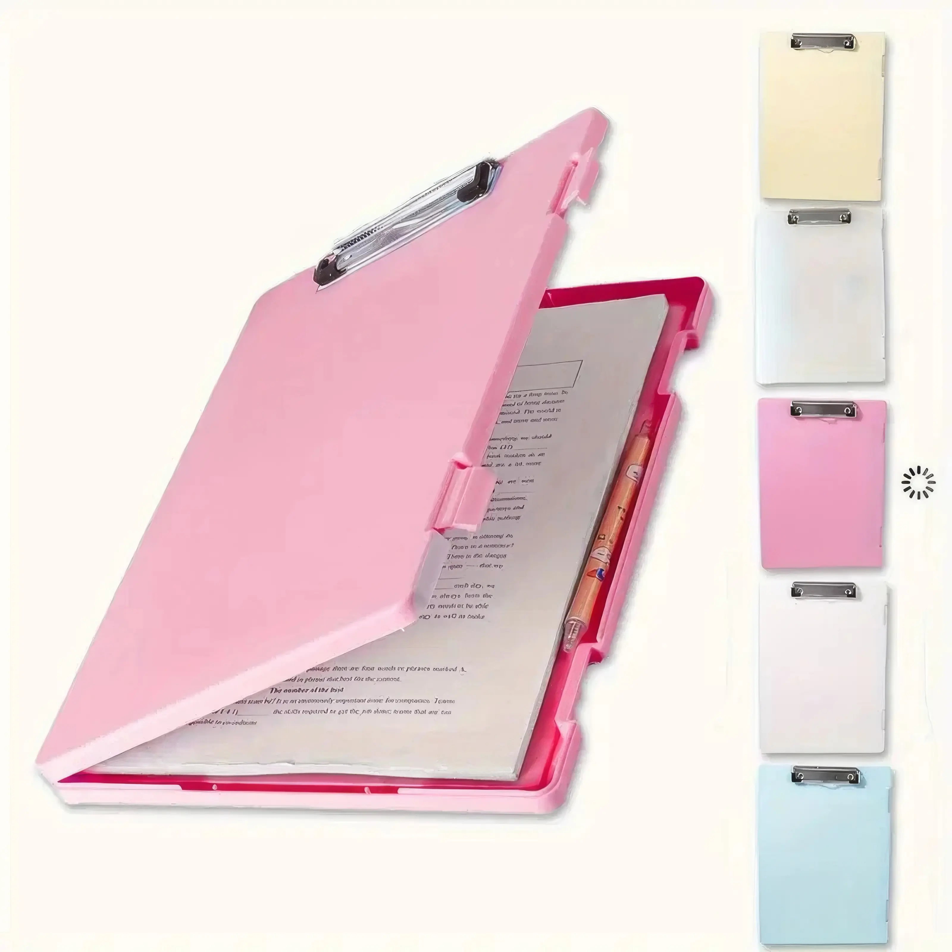 Pink File Folder Organizer Box, 1 Piece, Desktop Document Storage Container, Letter Size Paper Holder, Collapsible Magazine Rack, Home Office Desk Supplies File Boxes