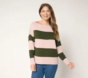 Studio Park x Amy Stran 100% Cotton One Shoulder Sweater