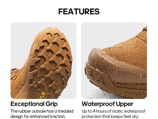 NORTIV 8 VaporGuard Men's Waterproof Military Tactical Boots Black Closed Ankle-high Design YKK Zipper Hook-Loop Strap Closure Breathable Durable NORTIV 8 VaporGuard Men's Waterproof Military Tactical Boots Black Closed Ankle-high Design YKK Zipper Hook-Loop Strap Closure Breathable Durable