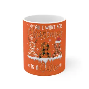 Christmas Leukemia Cancer Ceramic Mug 11oz