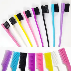 Hair Edge Brush Double Sided Control Hair Brush Comb Combo Pack Smooth Comb Grooming