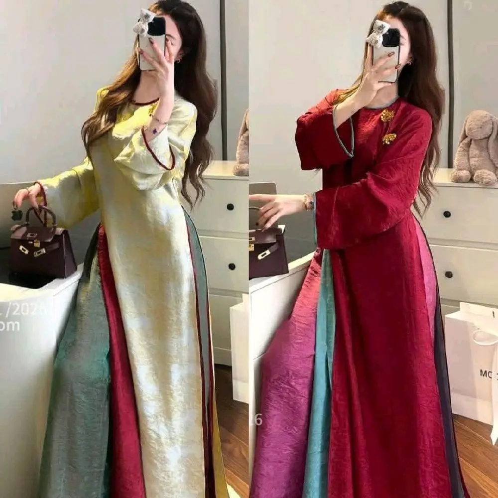 Áo Dài Cách Tân TT10 ( Vietnamese Size ) / Women Áo Dài / Wedding Party Ao Dai / Girl Ao Dai / Luna Ao Dai / Áo Dài Tết