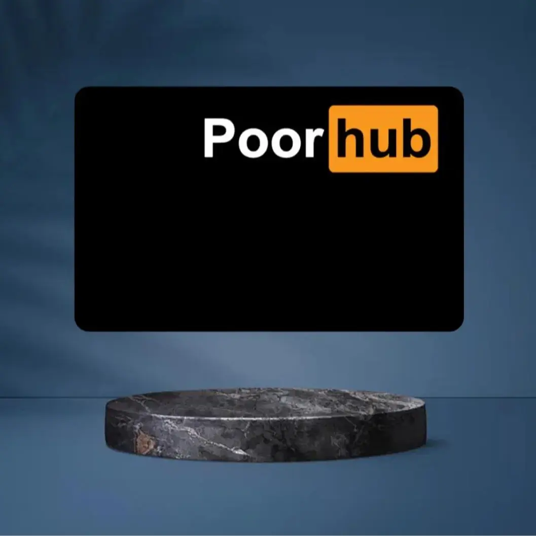 Poor Hub Credit Card Vinyl