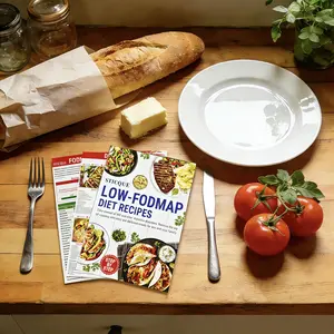 Low FODMAP Diet Guide – Elimination Diet Recipes & Food Chart with Portion Sizes, Net Carbs, and Calorie Tracking