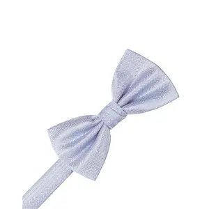 Periwinkle Herringbone Bow Tie