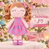12-Inch Curly Hair Delightful Doll, Soft Cuddly Plush Kids Toy, Choking-Haz Safe 1st Birthday Gift for Toddler Girls, Christmas Gifts for Kids, Holidays Present, Nursery Room Decor, Collectible Doll