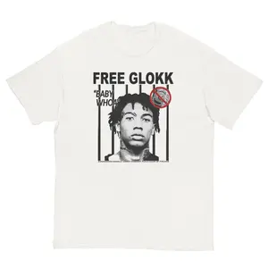 FREE GLOKK T-Shirt, Glokk40spaz rapper Tee, Baby Whoa Graphic, babyLife rapper merch,Tshirt Gift for Boyfriend Sweatshit, Tshirt Gift for Girlfriend Sweatshit wear clothes, free shipping