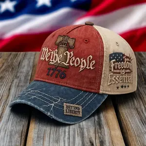 [Hot Items] We the people 1776 Liberty Bell Baseball Cap – Embroidered Hat Commemorating the 250th Anniversary of the US, Gifts Ideas
