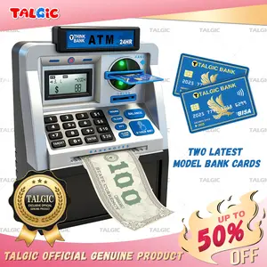 Talgic ATM Piggy bank toy for kids, rolling money saving box back to school sale, best gift for boys and girls