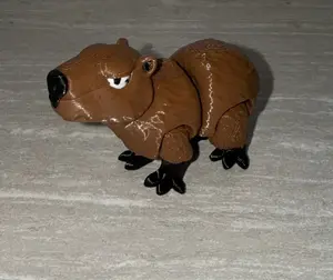 3d Printed Capybara | Articulating Figurine | Flexi