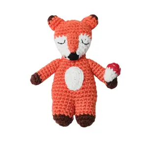 Pocket Fox - Crochet Toys, Stuffed Animal, Safe For Babies, Hand-knitted, Collectible, Washable