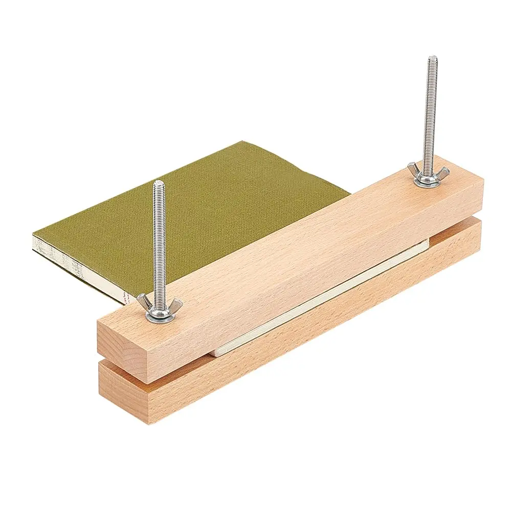 Wooden Beech Bookbinding Press  9.8x1.5inch Large Book Binding Tool Portable For Home School Office Diy