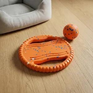 1pc/2pcs Dog Frisbee, Dog Ring Toy, Dog Frisbee for Aggressive Chewers, Dog Ring, Dog Flying Disc, Durable Chew Resistant Dog Toy, Outdoor Dog Toy, Floating Dog Toy for Fetch, Tug, Water Play, Training, Lightweight Flying Disc for Medium Large Dogs