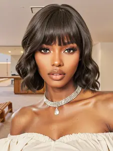 10 Inch Curly Short Wig, Full Head Rose Net, Comfortable Wear, Natural Look, Suitable for Daily or Holiday Use, Curly Hair Wigs, Curly Bob Wig