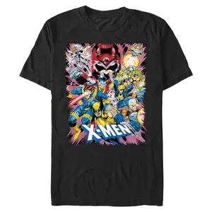 Men's Marvel: X-Men '97 Jump Out Comic Poster T-Shirt