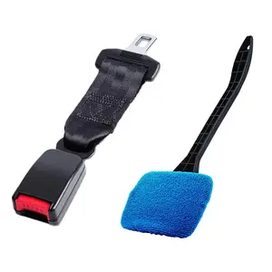 Car Windshield Defogger Brush, Rearview Mirror Rainbrush, Lightweight & Easy Storage, Safe Extension Strap, Child Safety Seat Belt Extender, Windshield Cleaning Tool