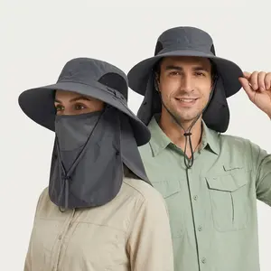 Spring/Summer Fisherman's Hat Detachable Outdoor Fishing Face Covering Neck Protection Sun Hat
