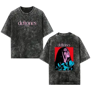 [EOVCAU]Vintage Limited Deftones Entombed Heavy Metal T-shirt,Deftones T-shirt，Rock Music Lover T-Shirt,Vintage Band Shirts  Fabric Fit Top,Top Men's and Women's Clothing，Y2K Merch Fan Gift，Perfect For Parties & Outdoor Events,alternative band merch