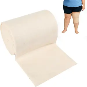Elastic Tubular Compression Bandage Roll Size H - Breathable Cotton Stockinette Tubing Sleeve for Plus Size Leg Knee Wound Care, 2 Inch x 5.5 Yard