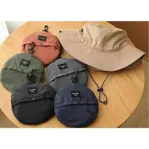 Summer Fisherman Hat For Men And Women, Outdoor Camping, Fishing, Hiking Hat, Large Brim Sun Protection Hat, Foldable With Storage Bag