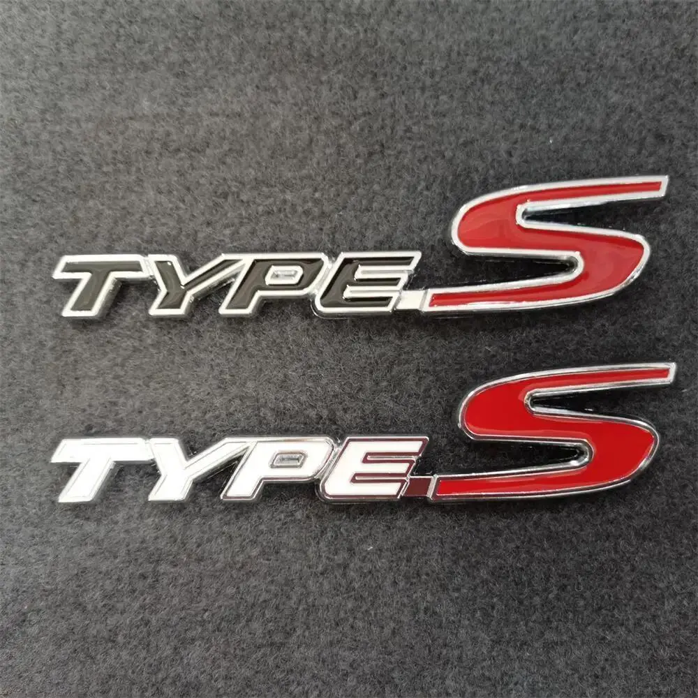 3D Metal TYPE S Logo Sticker Badge Car Side Rear Emblems For Honda Acura Accord Civic Spirior Odyssey Decor Sticker