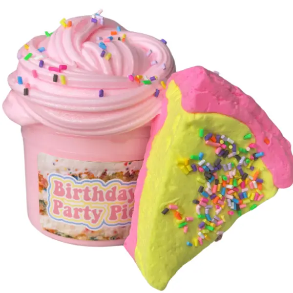 Happy Birthday Pie DIY Clay Kit Squishy Clay Texture Kit Squishy Cloud Slime Scented Slime