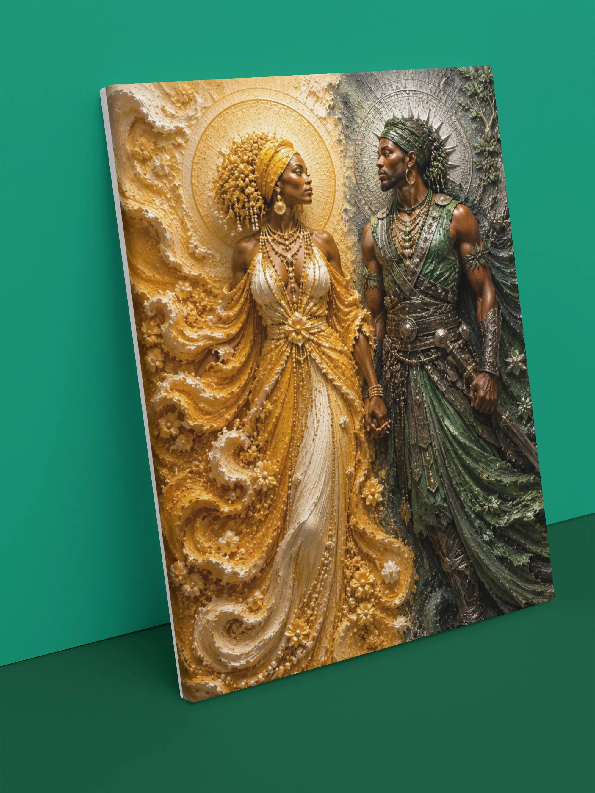 Yoruba Religious Canvas Print 16x20 in" | Premium HD | Wall Art with Textured Effect