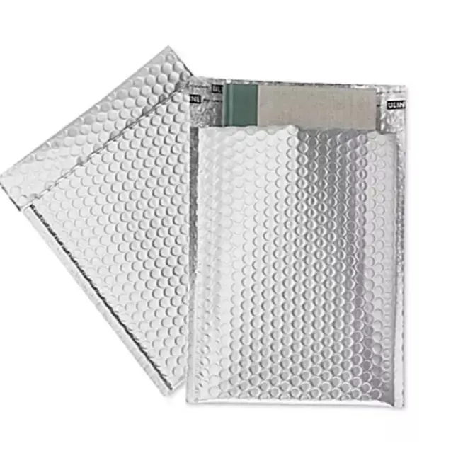 Silver Poly Bubble Mailers, 7x9 Inch Self Seal Padded Shipping Envelopes, Small Business Packaging, Bubble Envelopes, 1 Pack