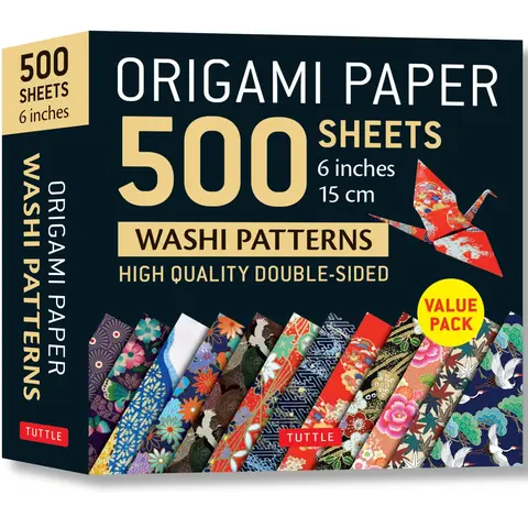 Origami Paper 500 Sheets Japanese Washi Patterns 6 (15 CM): Double-Sided Origami Sheets with 12 Different Designs (Instructions for 6 Projects Include -- Tuttle Studio - Other