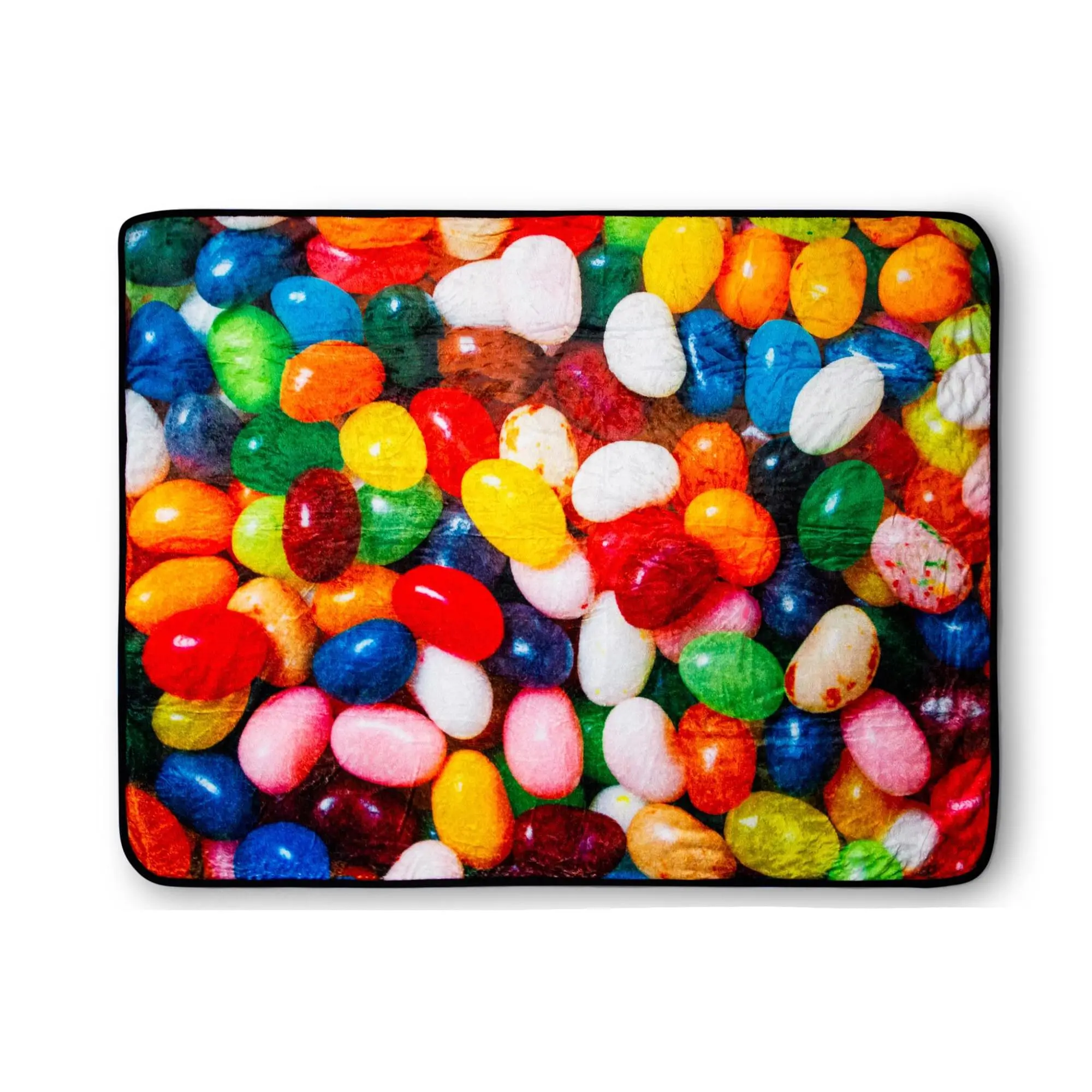 Jelly Bean Fleece Throw Blanket | 45 x 60 Inch Cozy Lightweight Blanket