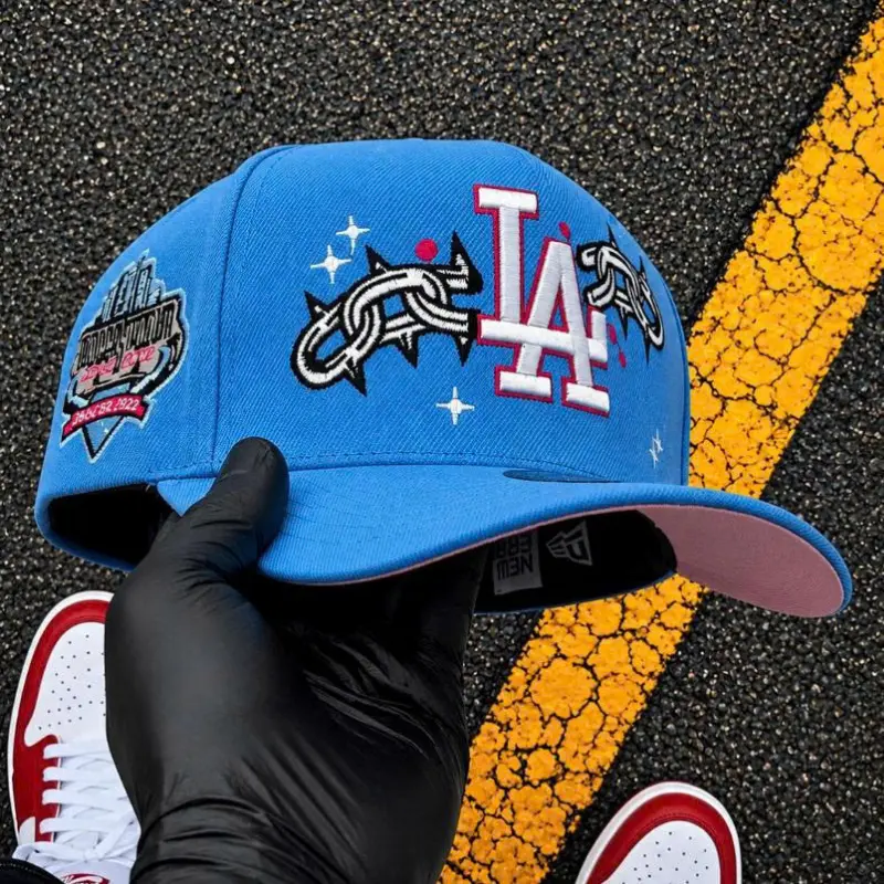 New Era MLB 9FIFTY Hat, White Sox NY Yankees & LA Dodgers Baseball Cap, Adjustable Snapback Flat Brim Hat, Unisex Streetwear