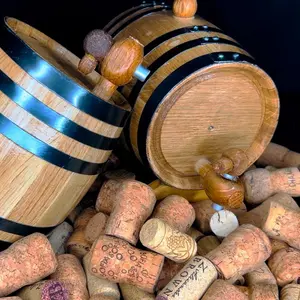 2L White Oak Aging Barrel perfect for bourbon, whiske tequila and more spirits. Free Wood engraving unique personal gift valentines birthday gentlemen western rustic Wooden