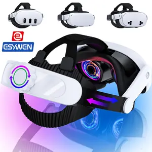 ESYWEN Head Strap for Quest 3S/Quest 3/Quest 2,Quest 3 Elite Strap Replacement Enhanced Support Comfort,VR Accessories Compatible with Oculus Quest 3 Headstrap Reduce Facial Stress Mac Games