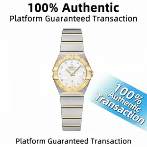 OMEGA Constellation 123.20.27.60.55.008 Quartz 27mm White Mother-of-Pearl Dial Stainless Steel & Yellow Gold Ladies Watch | WHT028810