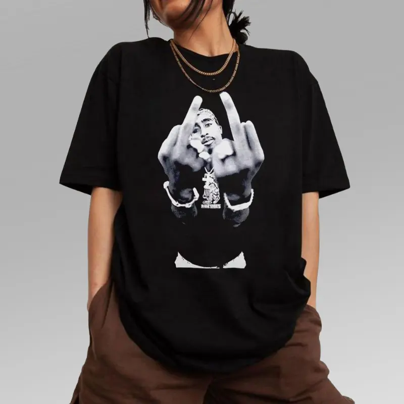 Vintage Retro 90s TuPac T-shirt, Hip Hop 90s Legends Shirt, Rapper Merch Gift For Fan, Unisex Cotton Rapper Shirt