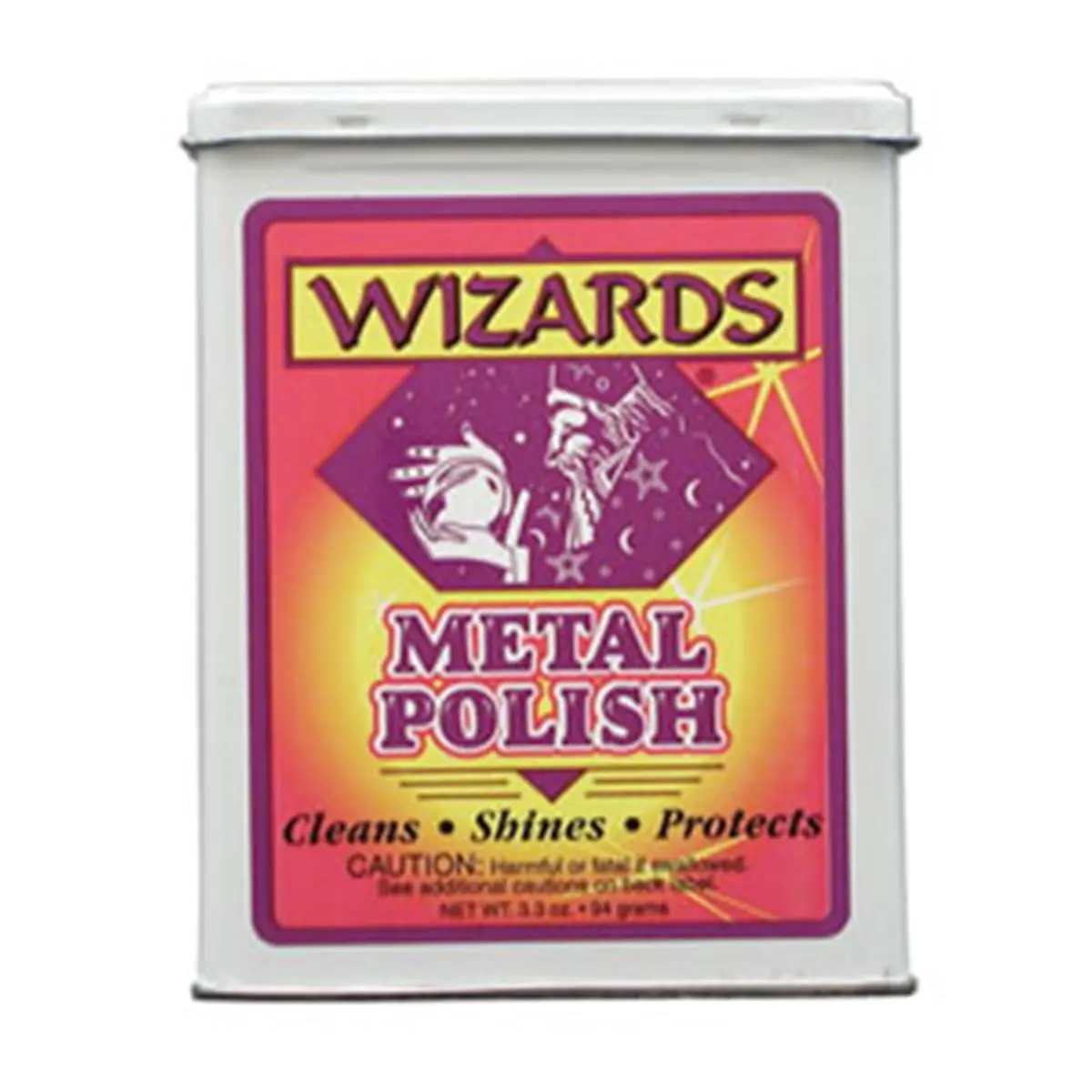 Wizard 11011 Metal Polish - 3.3 Oz Cut & Polish Compound, Cleans, Protects, Shines Brass, Copper, Aluminum, Nickel, Stainless Surfaces, Safe for Coated Wheels