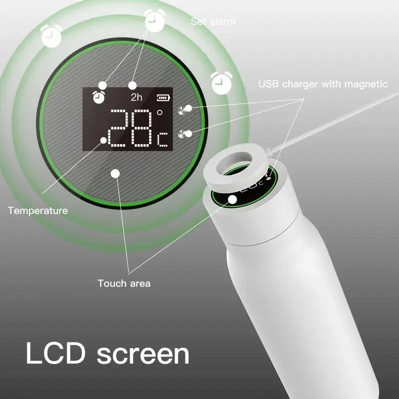 UV Stainless Steel Thermos Cup With Temperature Display + Bluetooth