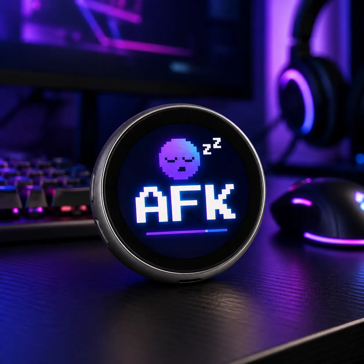 Gamer Gift Digital Mood Badge, Custom Streamer Status Pin, Funny Gaming Desk Decor, Personalized GIF Photo Video Badge for Gamers Badge Reel