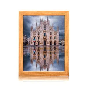 Creative Milan Cathedral Mirror, LED Art Frame, Wall or Table Decor, Three Light Color Adjustments, Birthday Gift, Thanksgiving or Christmas Present